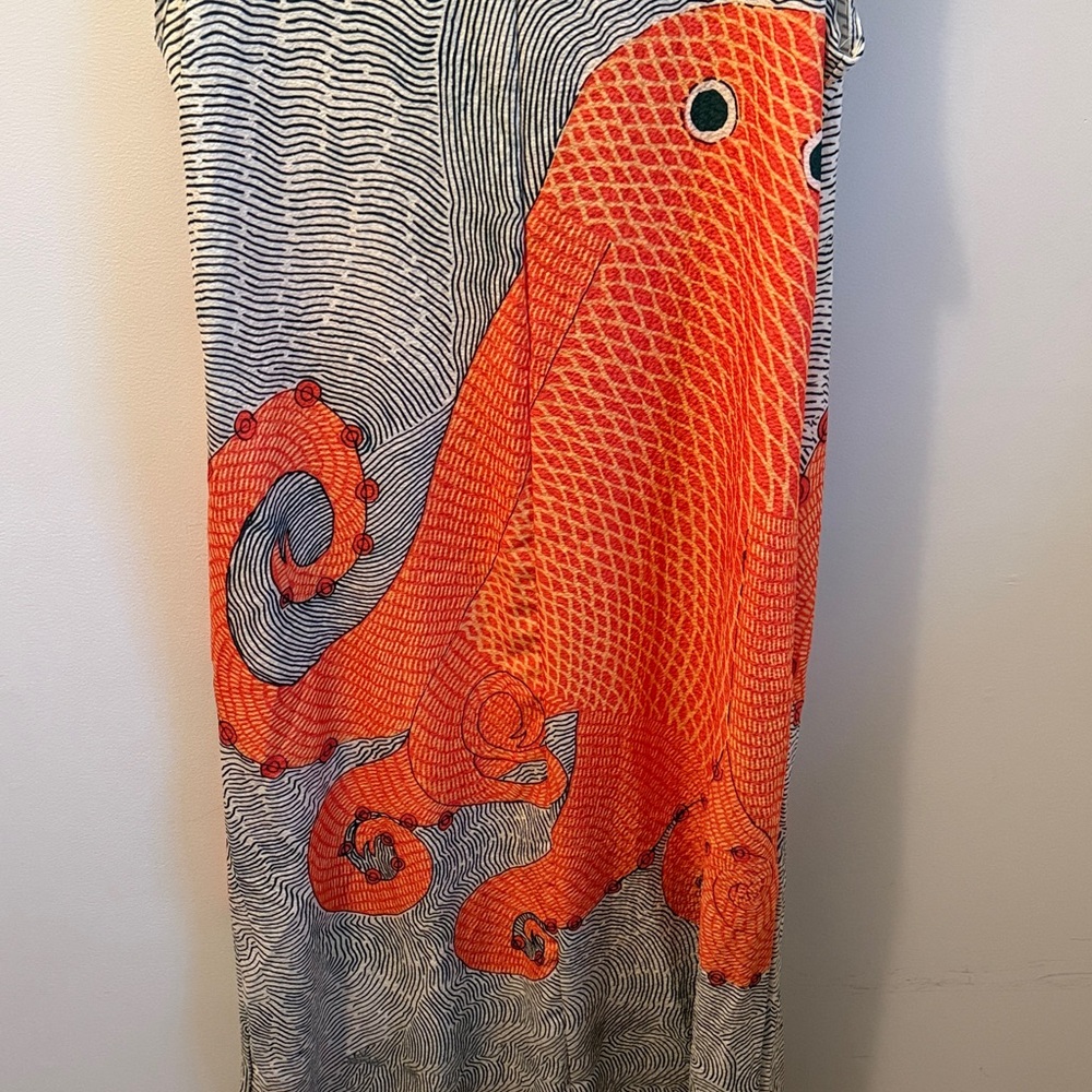 NWOT Ellis and Porter Women’s Octopus Midi Dress, Size XL - Picture 5 of 6